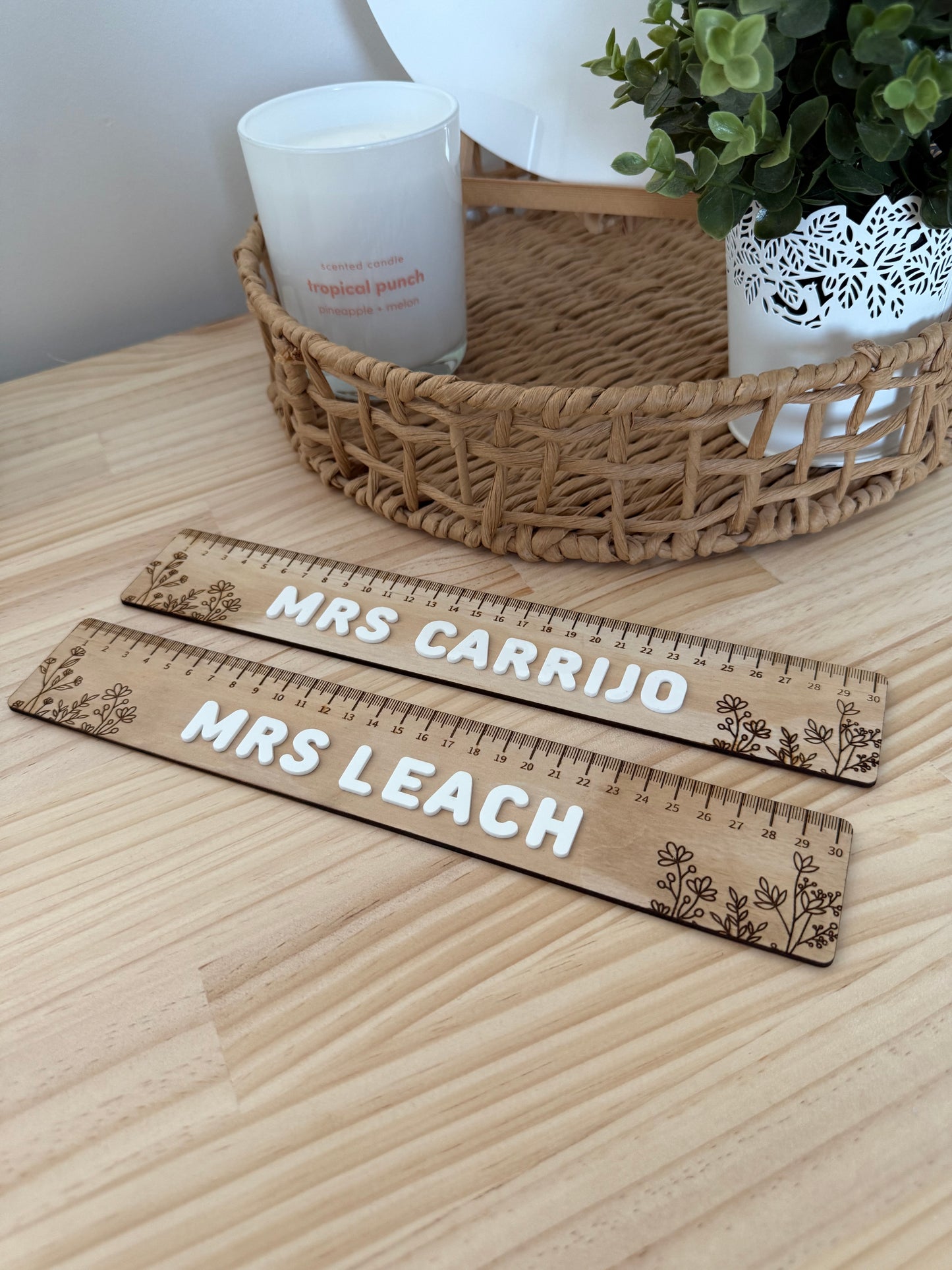Wildflower Teacher Ruler