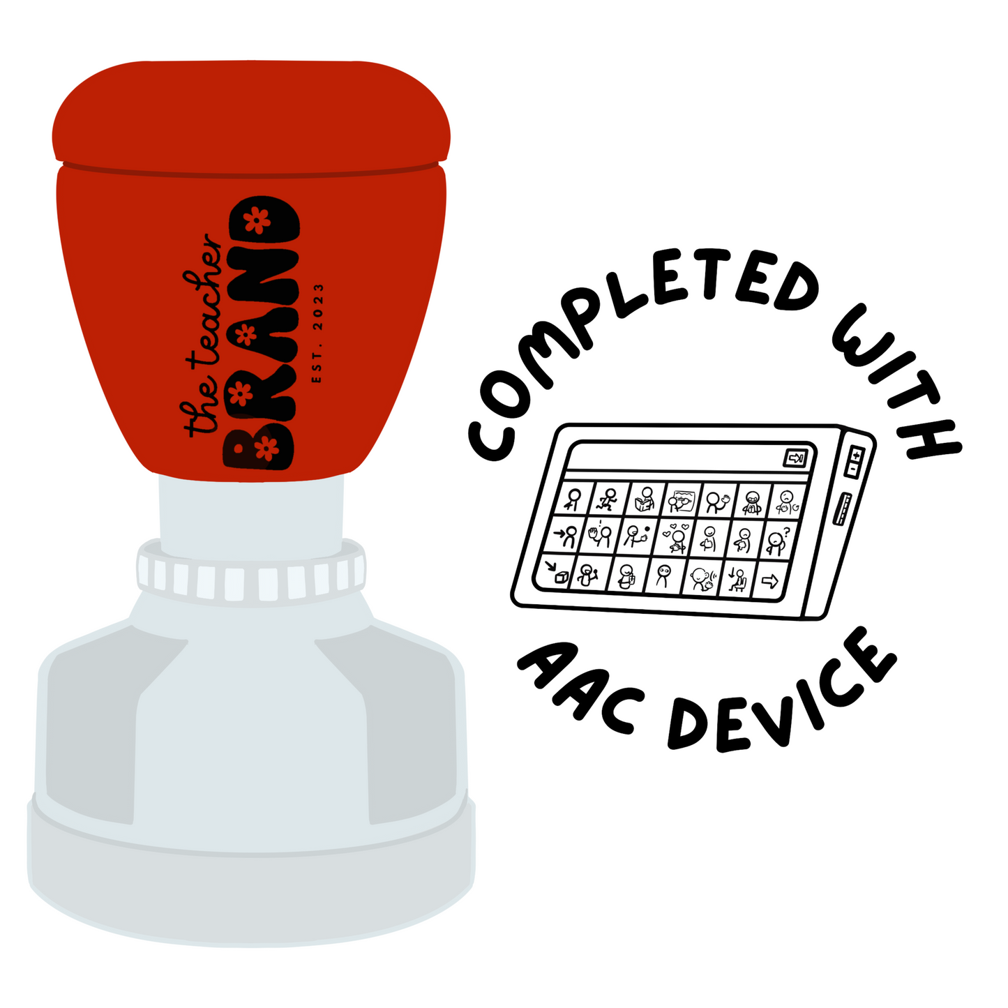 AAC Device Teacher Stamp