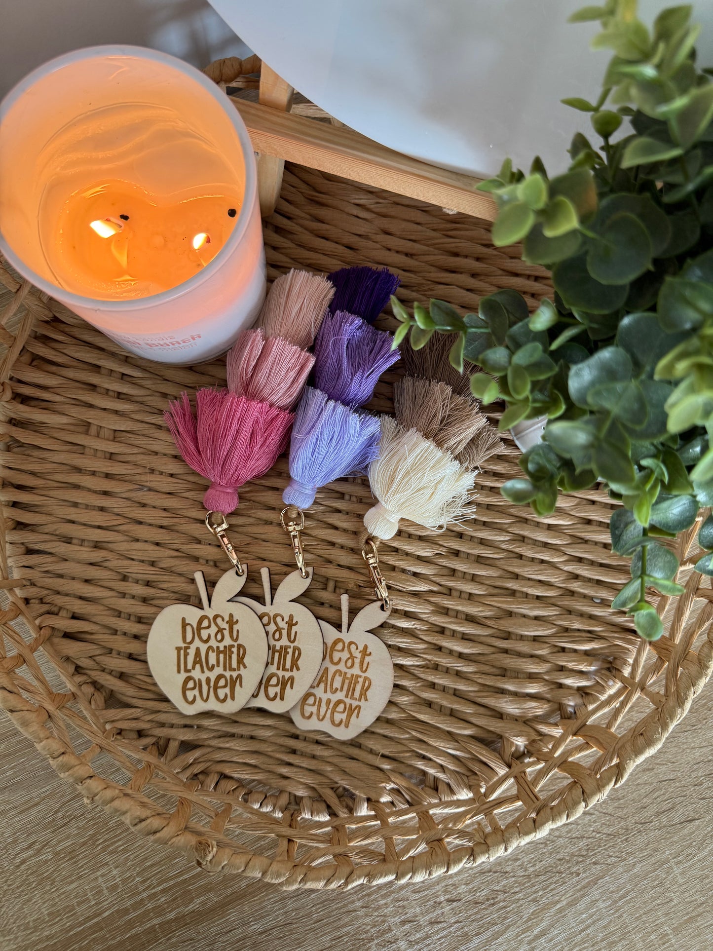 Apple Teacher Keychains