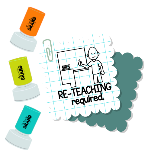 Re-Teaching Required Stamp