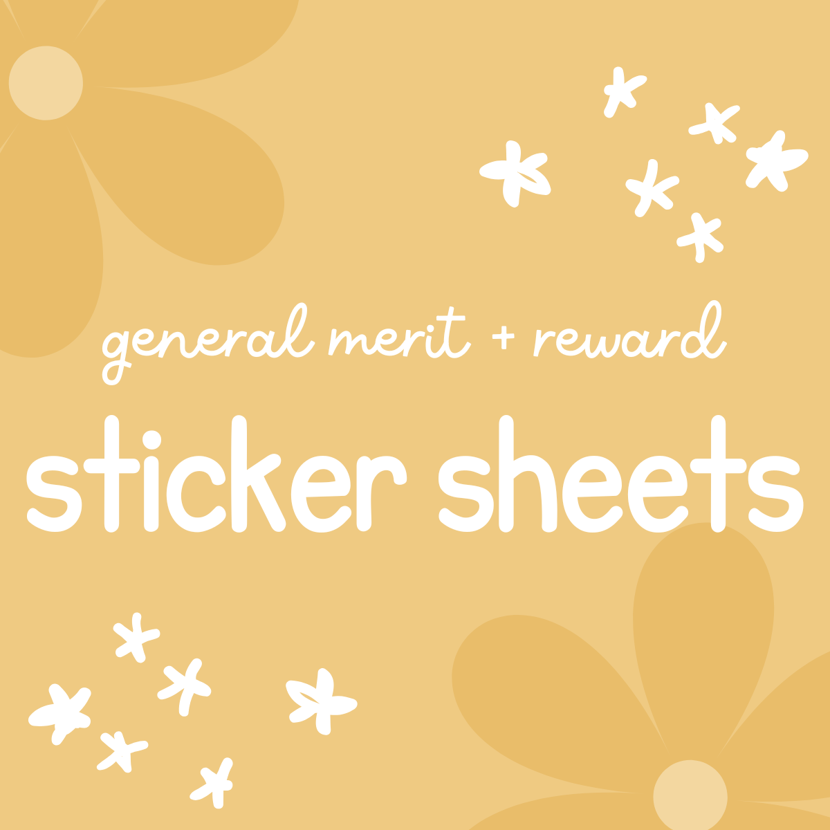 Teacher Merit + Reward Sticker Sheets