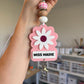 Tangerine Daisy Lanyard