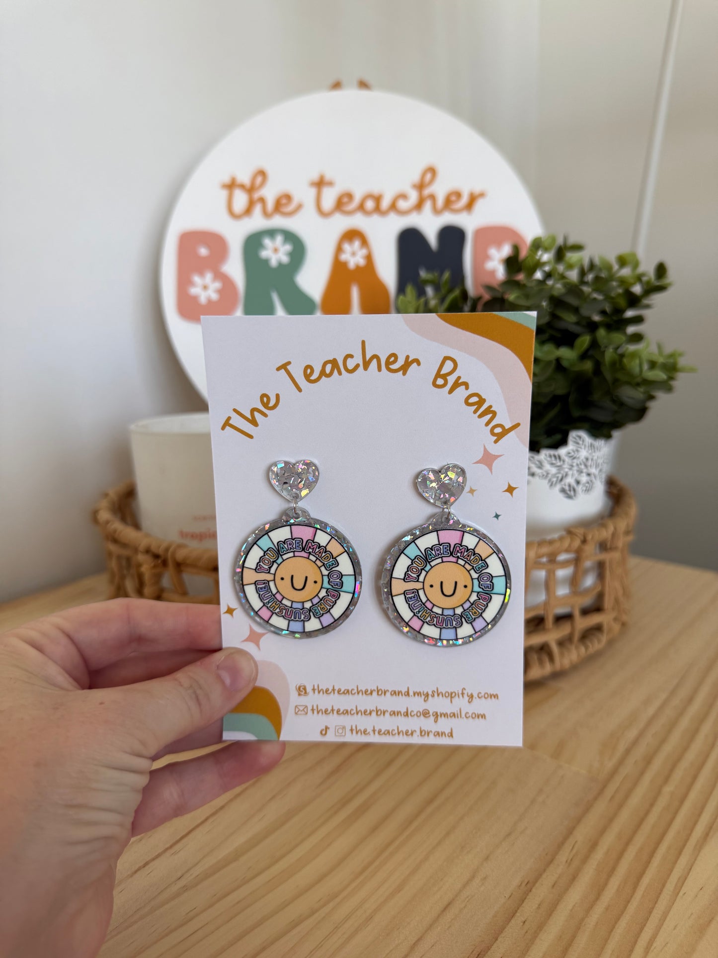 Affirmation Dangles - Ray of Sunshine