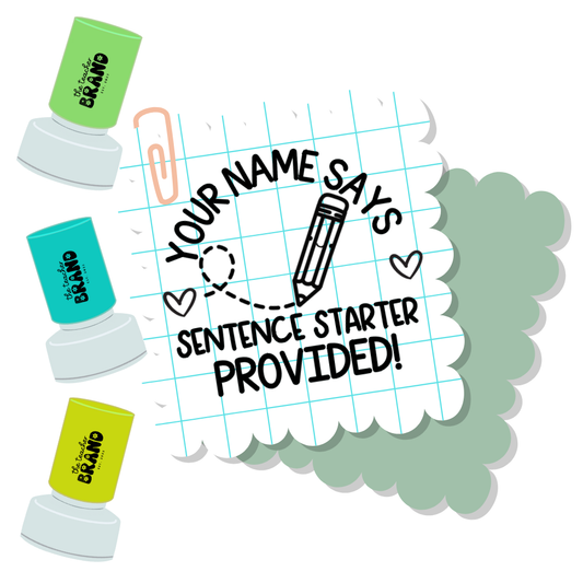 Sentence Starter Provided Stamp
