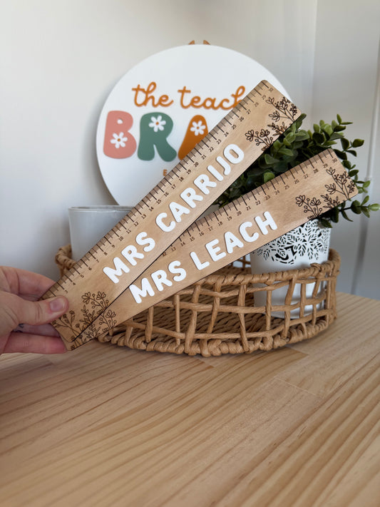 Wildflower Teacher Ruler