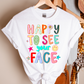 Happy to See Your Face Golden Trim T-shirt