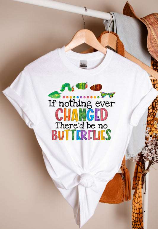 Butterflies Teacher T-shirt