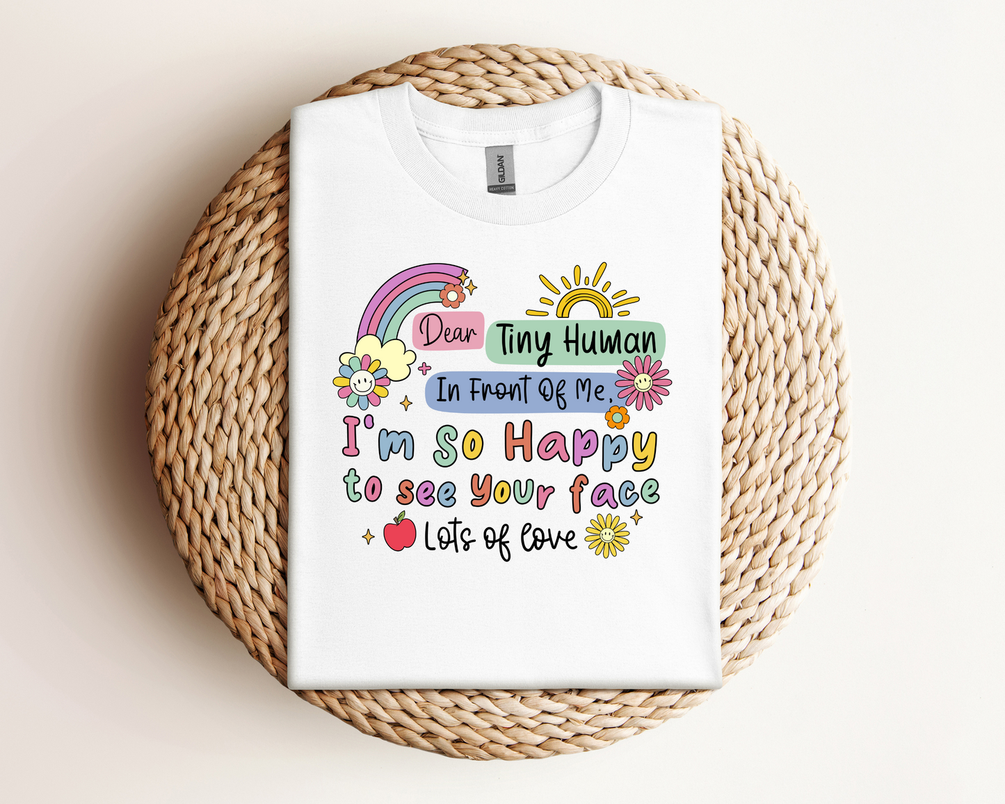 Dear Tiny Human Teacher T-shirt