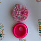 Bedazzled Glass Tumbler Lid - Bright Pink