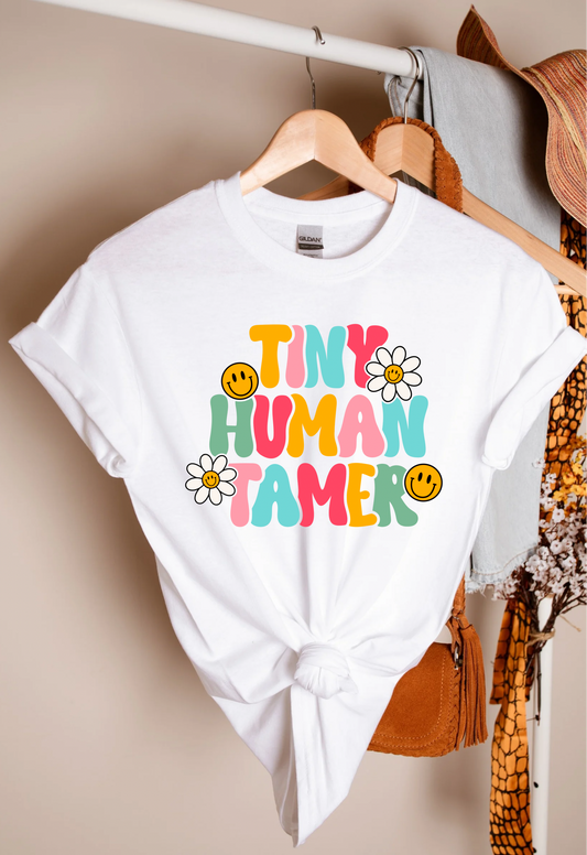 Tiny Human Tamer Teacher T-shirt