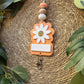 Tangerine Daisy Lanyard