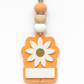 Tangerine Daisy Lanyard