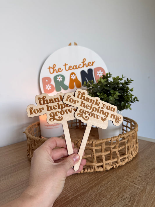 Teacher Appreciation Plant Stake