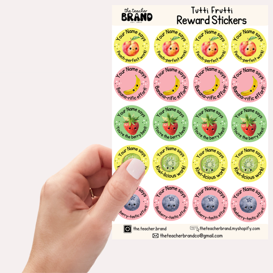 Fruit Sticker Sheets