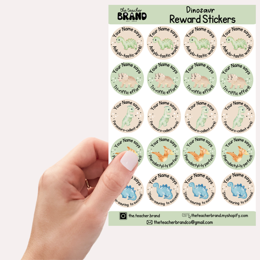 Dinosaur Sticker Sheets