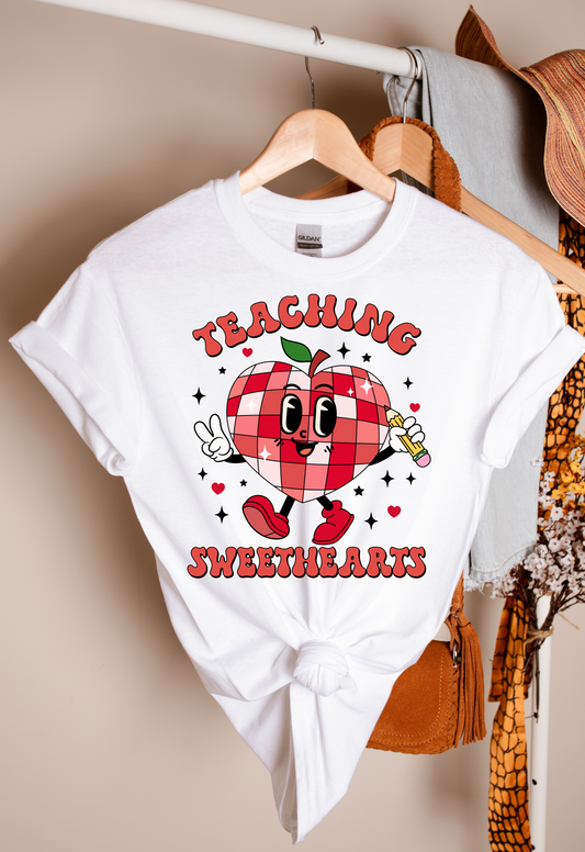 Cutesy Teaching Sweethearts Teacher T-shirt