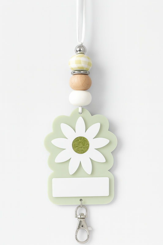 Moss Daisy Lanyard
