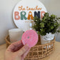 Bedazzled Glass Tumbler Lid - Bright Pink