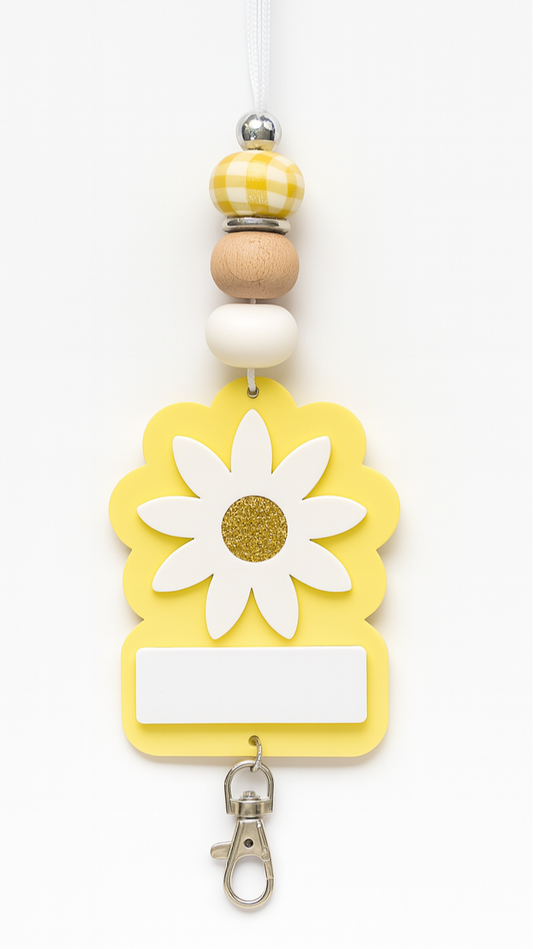 Lemon Daisy Lanyard