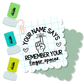 Finger Spaces Reminder Stamp