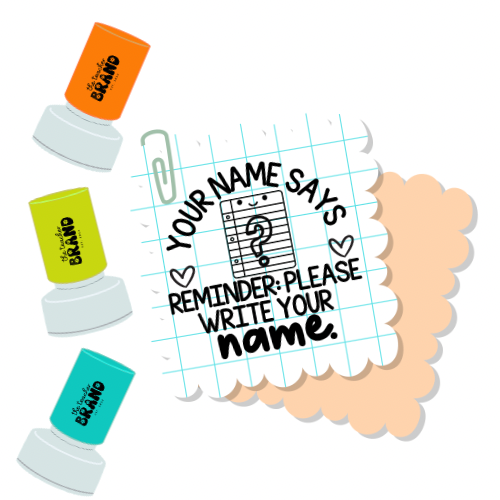 Name Reminder Design 1 Stamp