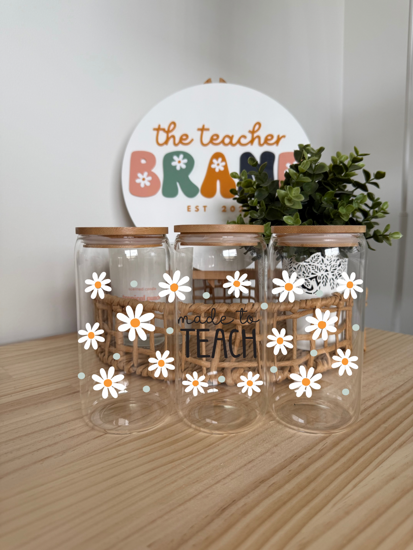 Made to Teach Glass Tumbler