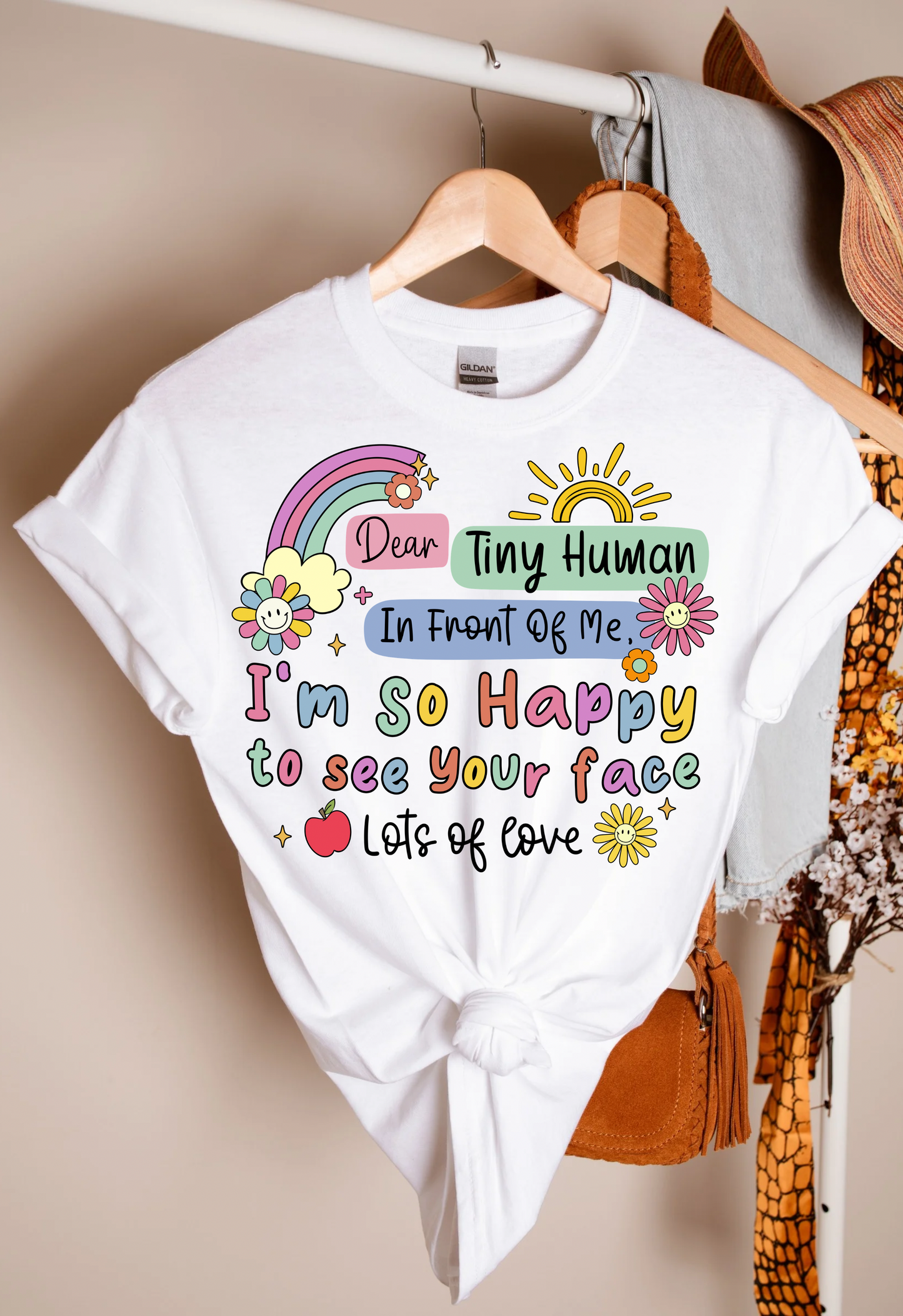 Dear Tiny Human Teacher T-shirt
