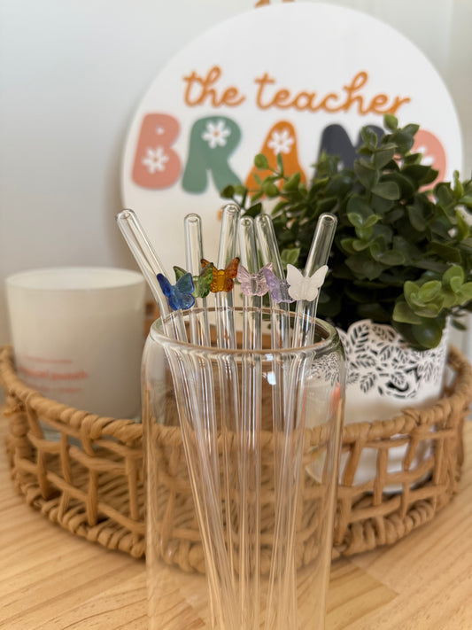 Glass Straw - Butterfly
