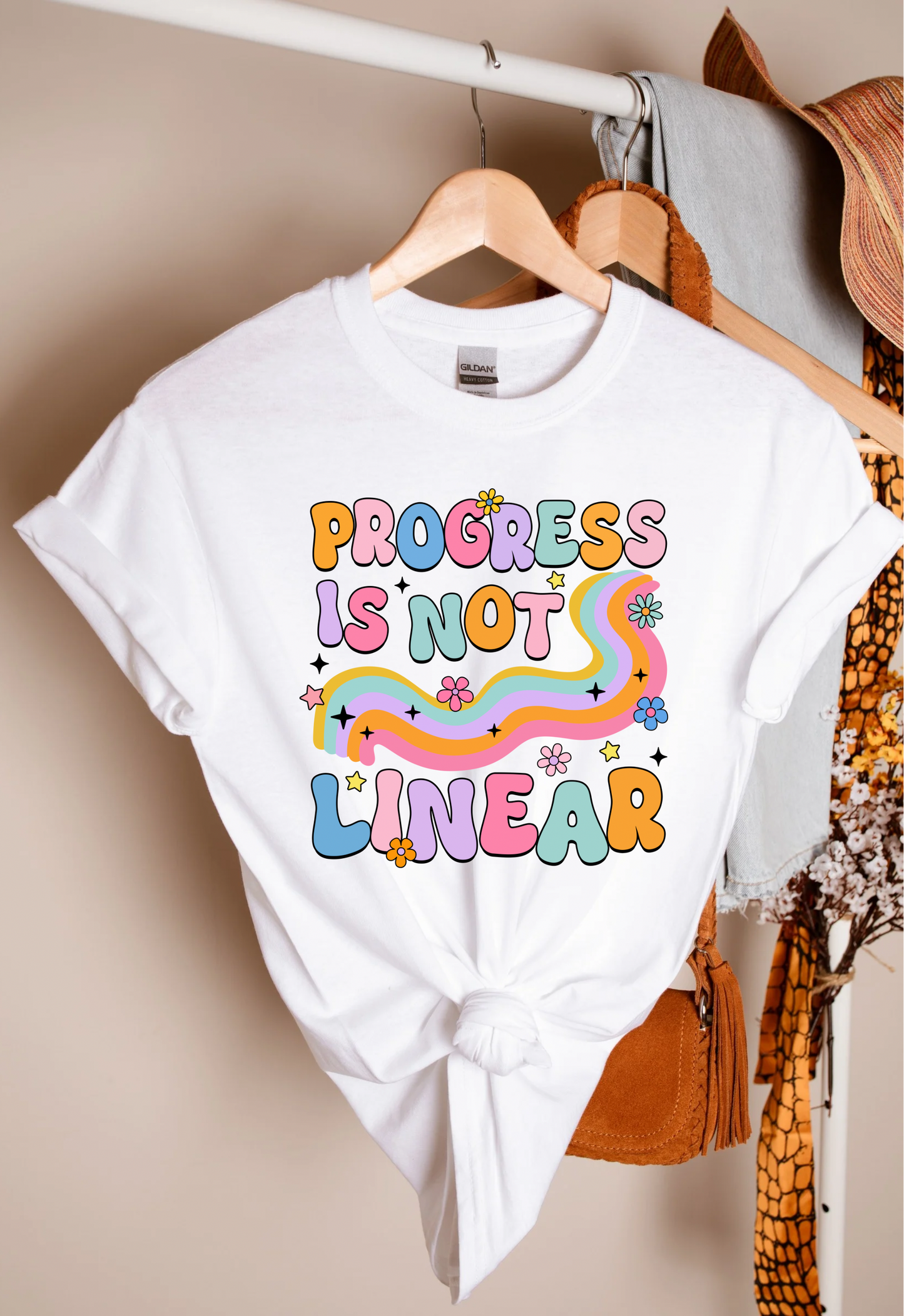 Progress is Not Linear Teacher T-shirt