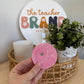 Bedazzled Glass Tumbler Lid - Bright Pink