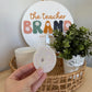 Bedazzled Glass Tumbler Lid - White