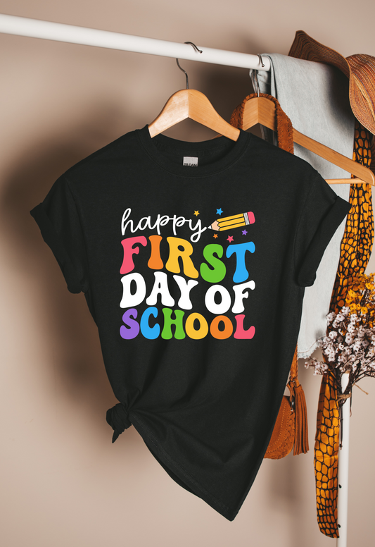 Happy First Day of School Teacher T-shirt