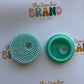 Bedazzled Glass Tumbler Lid - Green