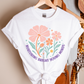 Nurturing Bright Minds Floral T-shirt
