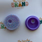 Bedazzled Glass Tumbler Lid - Purple