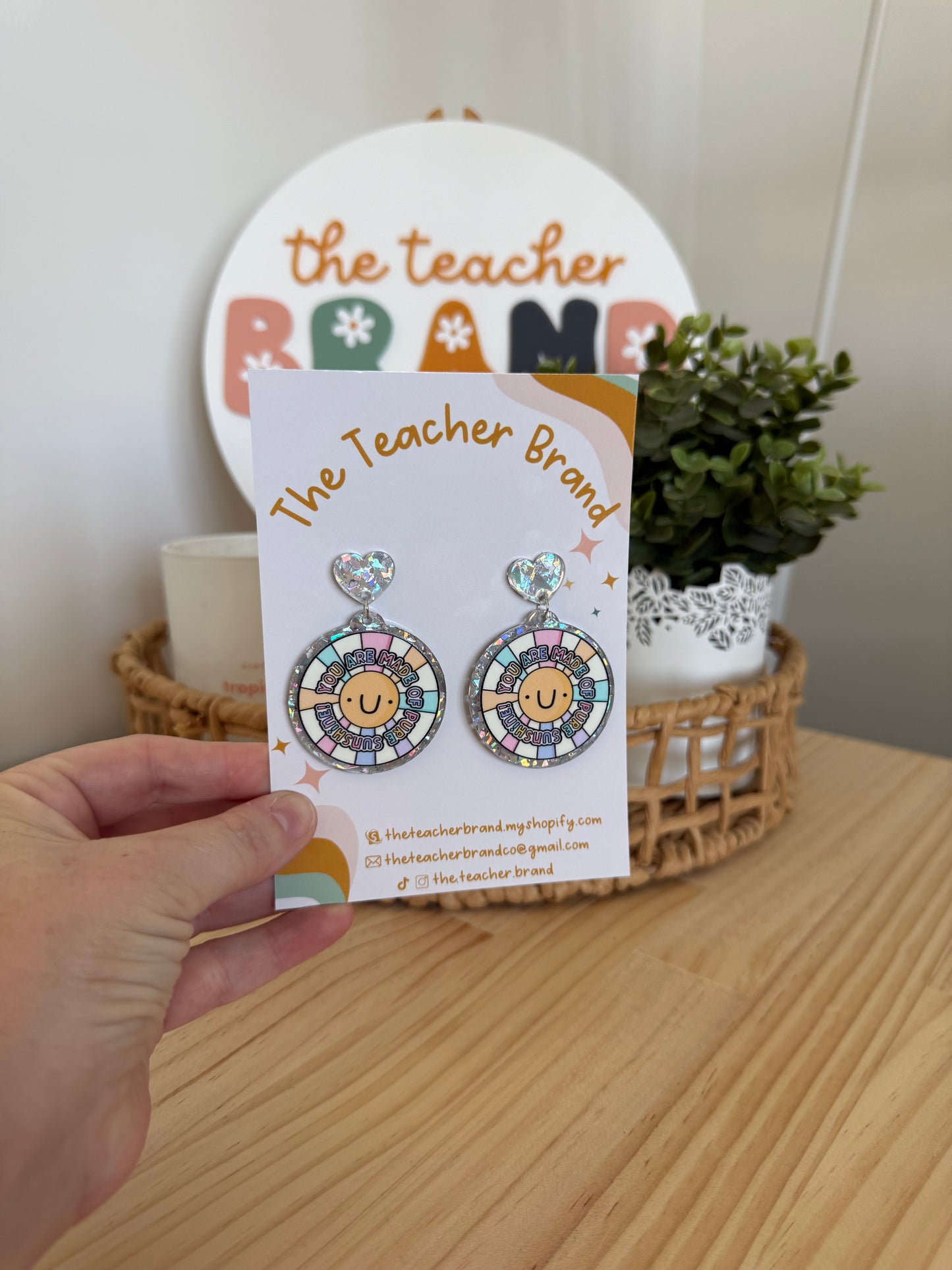 Affirmation Dangles - Ray of Sunshine