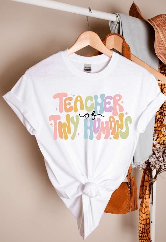 Pastel Teacher of Tiny Humans T-shirt