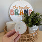 Bedazzled Glass Tumbler Lid - White