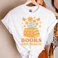Books Are Magic Floral T-shirt