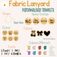 Fabric Lanyard Trinket