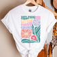 Helping Little Minds Grow Groovy Floral T-shirt