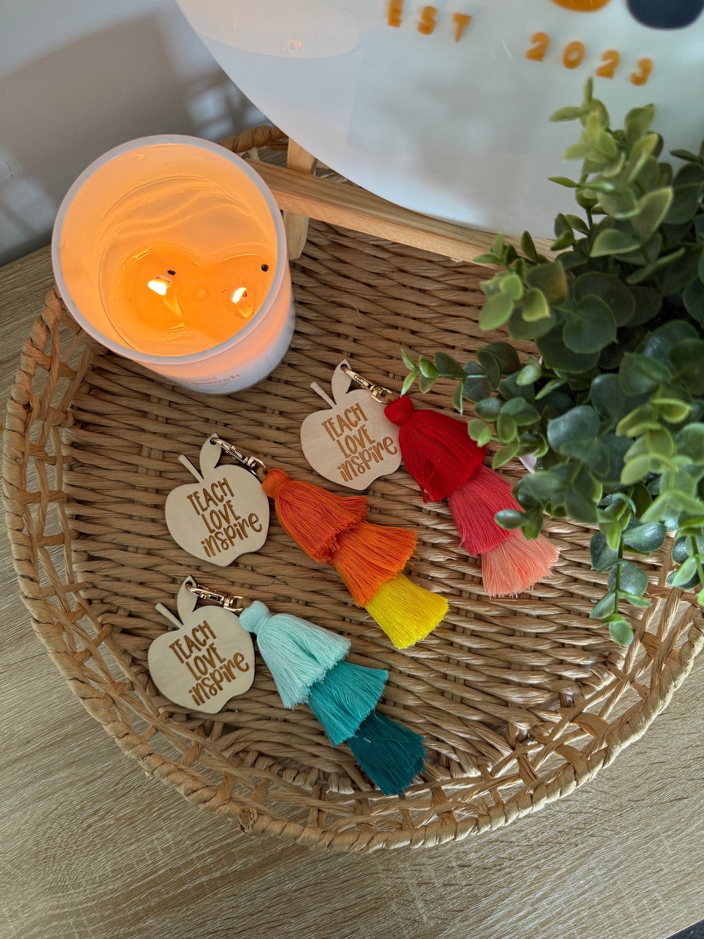 Apple Teacher Keychains