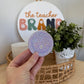Bedazzled Glass Tumbler Lid - Purple