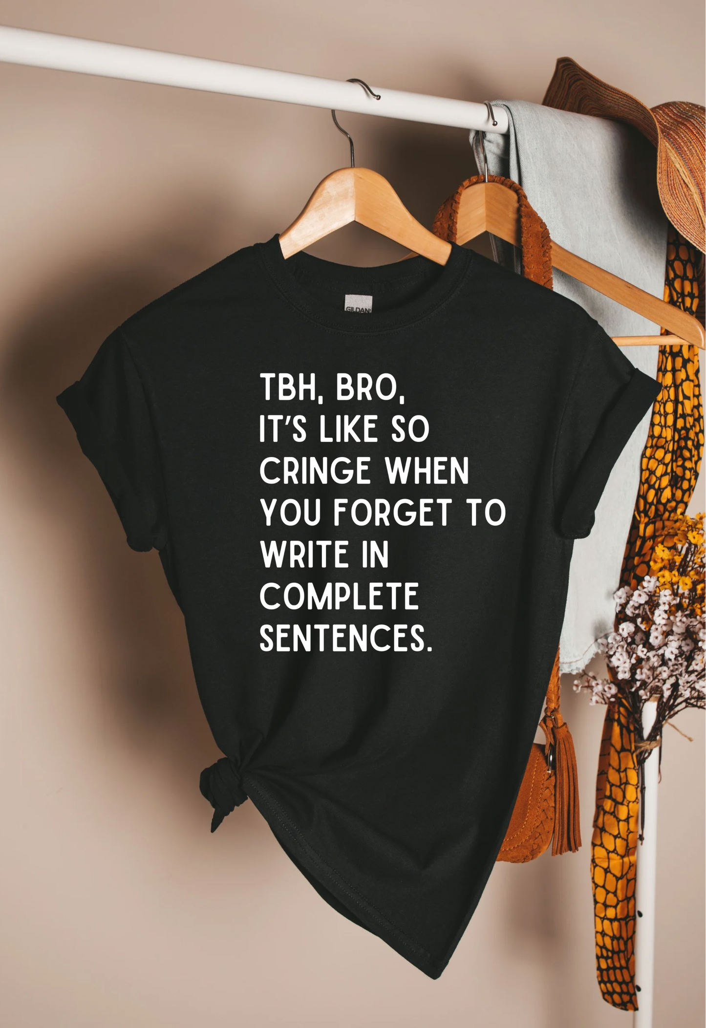 Complete Sentences Teacher T-Shirt