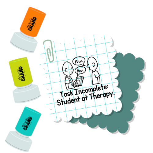 Student at Therapy Stamp