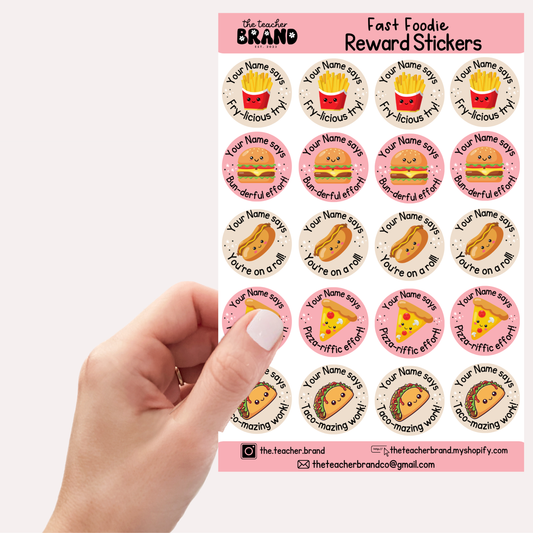 Fast Foodie Sticker Sheets