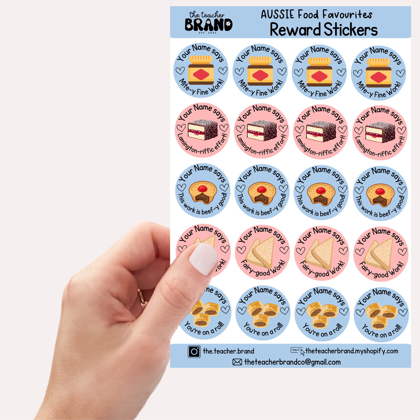 Aussie Food Favourites Sticker Sheets